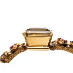 Gold parure with stones -