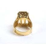 Gold parure with stones -