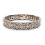 Diamond platinum bracelet -