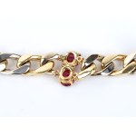 Ruby diamond gold bracelet -