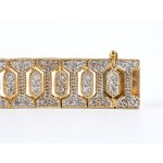Bracelet en or avec diamants -