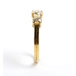 Trilogy diamond gold ring -