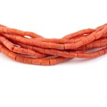 Mediterranean coral twist gold necklace -