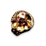 Gold ring with rubies - 1950s