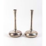 BULGARI, BULGARI A pair of Solifère sterling silver vases - 1976