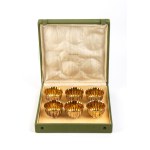 BULGARI, BULGARI Lot of 6 small sterling silver bowls with original box - Italy, 20th century