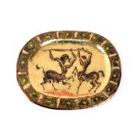 Gilded silver dish - Italy, 20th century