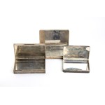 Lot of 3 solid silver boxes - 20th century