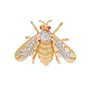 Brooch in the form of a fly, 2nd half of the 20th century.