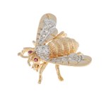 Brooch in the form of a fly, 2nd half of the 20th century.