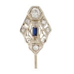 Tie pin, 1930s-40s, art déco