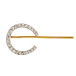 Pin with horseshoe motif, early 20th century, Edwardian style
