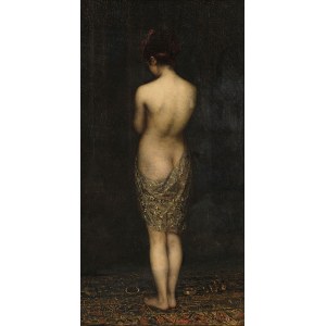 Pantaleon Szyndler (1846-1905), Dziewczyna w kąpieli, ok. 1885 (Ewa, Dziewica w kąpieli)