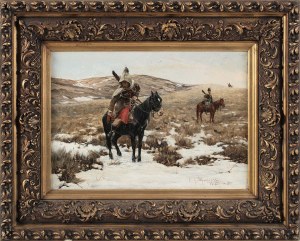 Michał Gorstkin-Wywiórski (1861-1926), Kozacy na czatach, 1885