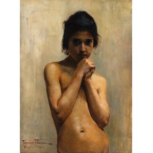 Janina Flamm (1877-1922), Study of a girl's nude, 1894