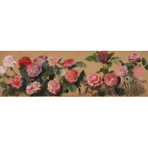 Leon Wyczółkowski (1852-1936), Roses - decorative frieze, 1900-1910