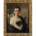 Teodor Axentowicz (1859-1938), Bildnis einer Dame mit einer Brosche