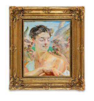 Jacek Malczewski (1854-1929), Muza i fauny, 1916