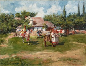 Włodzimierz Tetmajer (1862-1923), Łapanie dziewcząt, ok. 1920