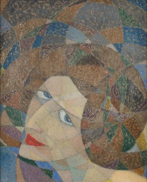 Bolesław Biegas (1877-1954), Sferyczna głowa kobiety, 1921