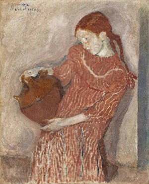Mela Muter (1876-1967), Dziewczyna z dzbankiem, 1913 / Akt kobiecy (obraz dwustronny)