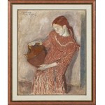 Mela Muter (1876-1967), Girl with a jug, 1913 / Female nude (double-sided painting)