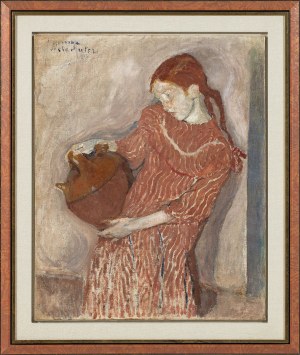 Mela Muter (1876-1967), Dziewczyna z dzbankiem, 1913 / Akt kobiecy (obraz dwustronny)