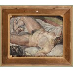 Mela Muter (1876-1967), Girl with a jug, 1913 / Female nude (double-sided painting)