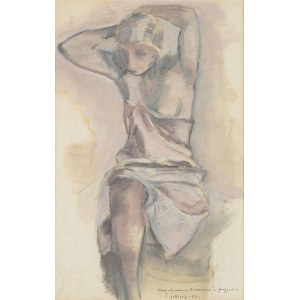 Leopold Gottlieb (1879-1934), Nude in Roses, 1930
