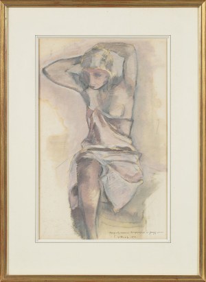 Leopold Gottlieb (1879-1934), Akt w różach, 1930