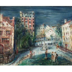 Zygmunt Dobrzycki (1896-1970), Stadtlandschaft, 1920er/30er Jahre.