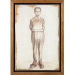 Andrzej Wróblewski (1927-1957), Boy on a White Background, 1955/56