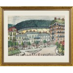 Nikifor Krynicki (1895-1968), Landschaft aus Krynica, 1950er Jahre.