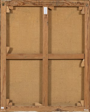 Pinchas Burstein (1927-1977) ((Maryan)), Bez tytułu (Serie Rouge), 1956