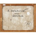 Zdzislaw Salaburski (1928-2014), Komposition in Rot, 1977