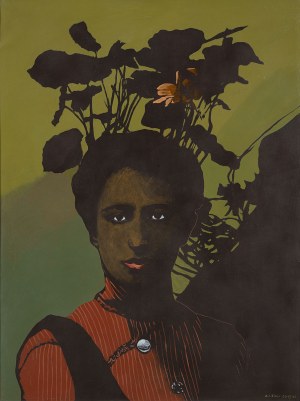 Antoni Fałat (1942-2024), Dziewczyna w nasturcjach, 1993