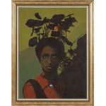 Antoni Fałat (1942-2024), Fille aux capucines, 1993