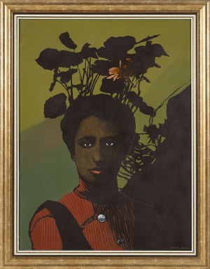 Antoni Fałat (1942-2024), Dziewczyna w nasturcjach, 1993