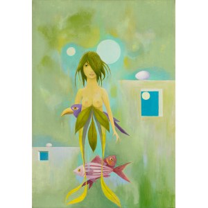 Kazimierz Mikulski (1918-1998), Rusalka in the City, 1996