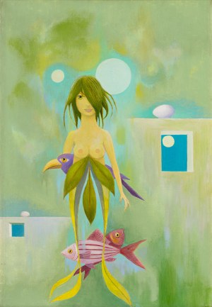 Kazimierz Mikulski (1918-1998), Rusałka w mieście, 1996