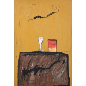 Tadeusz Brudzynski (1956-1996), Le verre et le rouge II, 1990