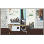 Jaroslaw Modzelewski (b. 1955), Still life with a splashed bench, 2001