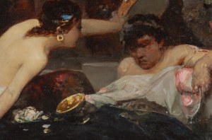 Wilhelm Kotarbiński (1849 Nieborów - 1922 Kijów), Rzymska orgia, około 1893