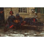 Józef Chełmoński (1849 Boczki near Łowicz - 1914 Kuklówka), Cossacks in front of an inn, 1881