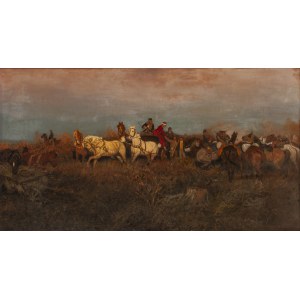 Józef Ryszkiewicz (1856 Varšava - 1925 Varšava), Návštěva tábora povstalců, 1881