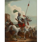 Aleksander Orłowski, przypisywany (1777 Warszawa - 1832 Petersburg), Dowódca Kurdów na koniu