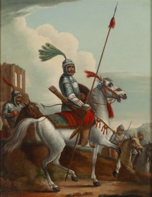 Aleksander Orłowski, przypisywany (1777 Warszawa - 1832 Petersburg), Dowódca Kurdów na koniu