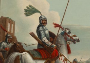 Aleksander Orłowski, przypisywany (1777 Warszawa - 1832 Petersburg), Dowódca Kurdów na koniu