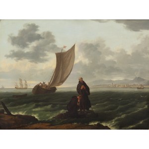 Casimir Zvan (1792 - 1858 ), Saint Francis of Paola in the Bay of Naples, 1848