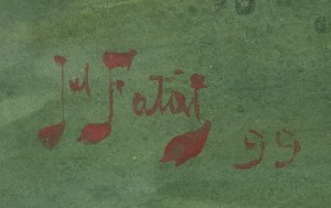 Julian Fałat (1853 Tuligłowy - 1929 Bystra), Wiosenny pejzaż, 1899